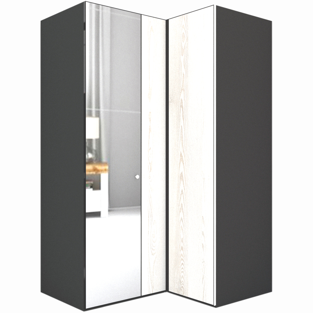 Dulap de Colt LEX Model B 145-117-218 GRI/DECOR K010/OGLINDA