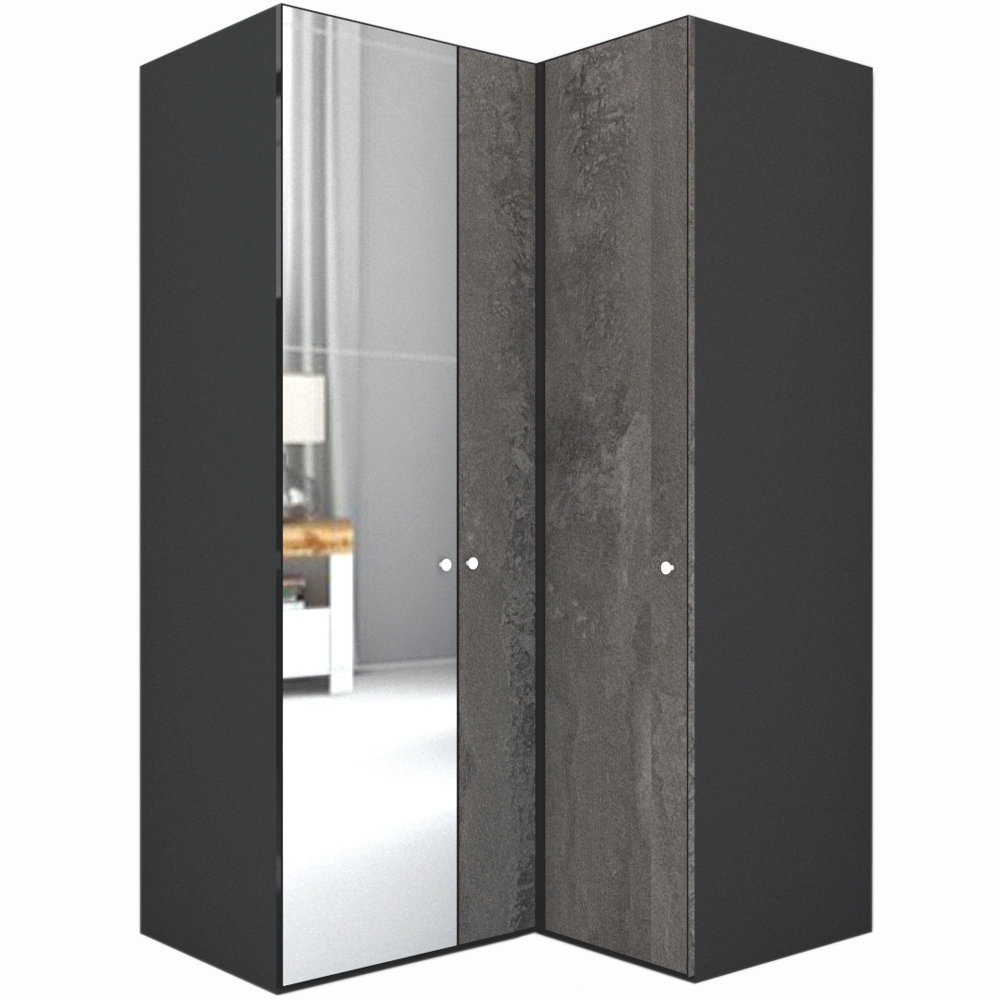 Dulap de Colt LEX Model B 145-117-218 GRI/DECOR K352/OGLINDA