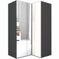 Dulap de Colt LEX Model B 145-117-218 GRI/DECOR K010 OGLINDA/OGLINDA