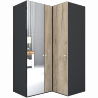 Dulap de Colt LEX Model B 145-117-240 GRI/DECOR K002/OGLINDA