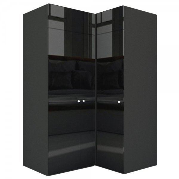 Dulap de Colt LEX Model B 145-117-240 GRI/NEGRU LUCIOS