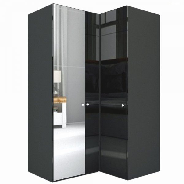 Dulap de Colt LEX Model B 145-117-240 GRI/NEGRU LUCIOS/OGLINDA