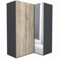 Dulap de Colt LEX Model B 170-117-218 GRI/DECOR K002/OGLINDA