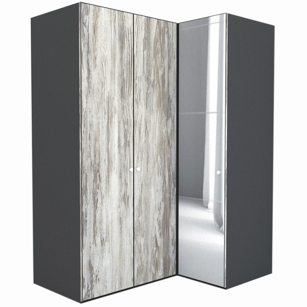 Dulap de Colt LEX Model B 170-117-218 GRI/DECOR K084/OGLINDA