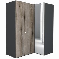 Dulap de Colt LEX Model B 170-117-218 GRI/DECOR K366/OGLINDA