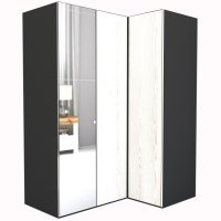 Dulap de Colt LEX Model B 170-117-218 GRI/DECOR K010 OGLINDA/OGLINDA