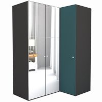 Dulap de Colt LEX Model B 170-117-218 GRI/OGLINDA/DECOR 0244