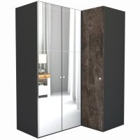Dulap de Colt LEX Model B 170-117-218 GRI/OGLINDA/DECOR 4299
