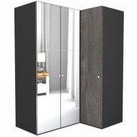 Dulap de Colt LEX Model B 170-117-218 GRI/OGLINDA/DECOR K352