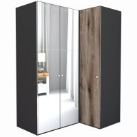 Dulap de Colt LEX Model B 170-117-218 GRI/OGLINDA/DECOR K366