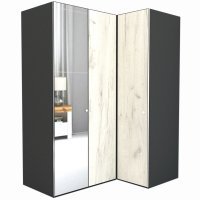 Dulap de Colt LEX Model B 170-117-240 GRI/DECOR K001 OGLINDA/OGLINDA