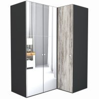 Dulap de Colt LEX Model B 170-117-240 GRI/OGLINDA/DECOR K084