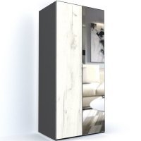 DULAP LEX 100-240-66 A GRI/DECOR K001/OGLINDA