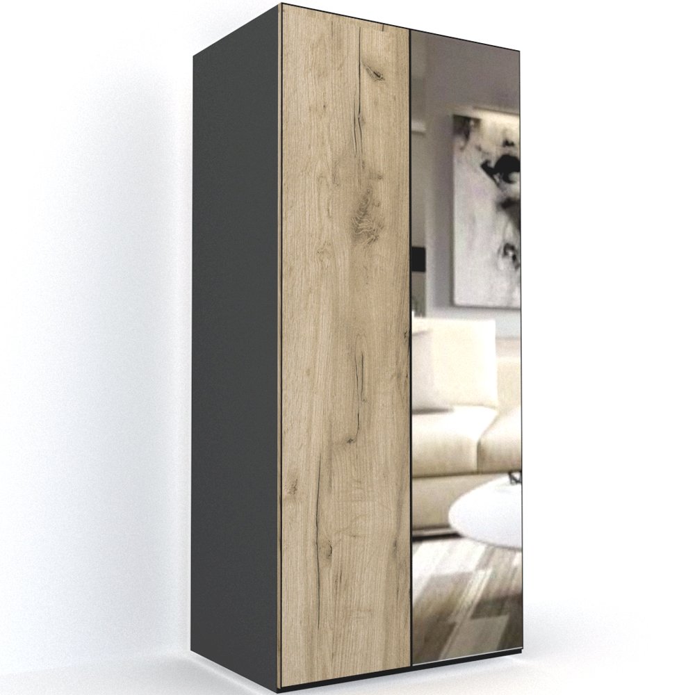DULAP LEX 100-240-66 A GRI/DECOR K002/OGLINDA