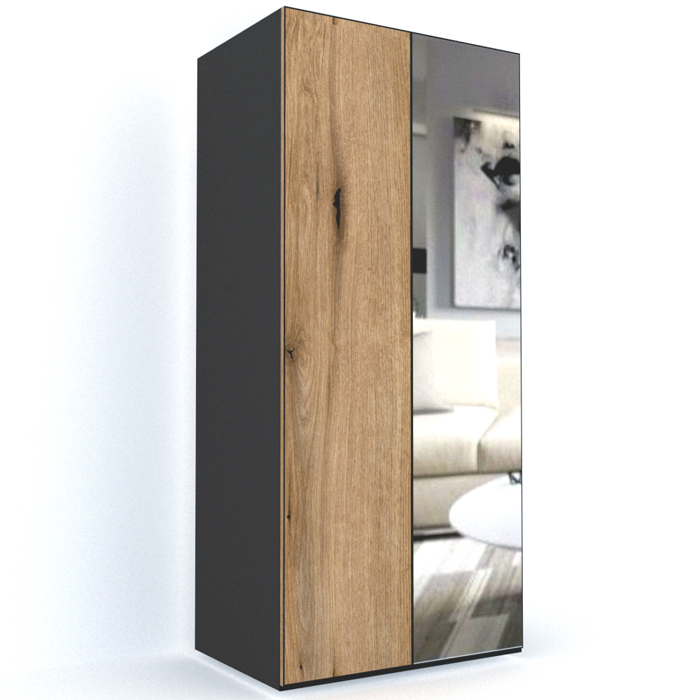 DULAP LEX 100-240-66 A GRI/DECOR K365/OGLINDA