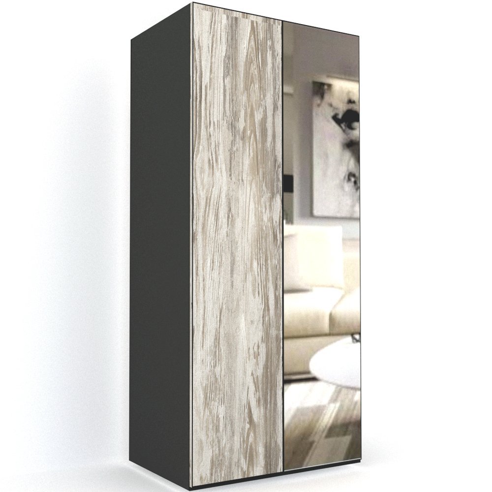 DULAP LEX 100-240-66 B GRI/DECOR K084/OGLINDA