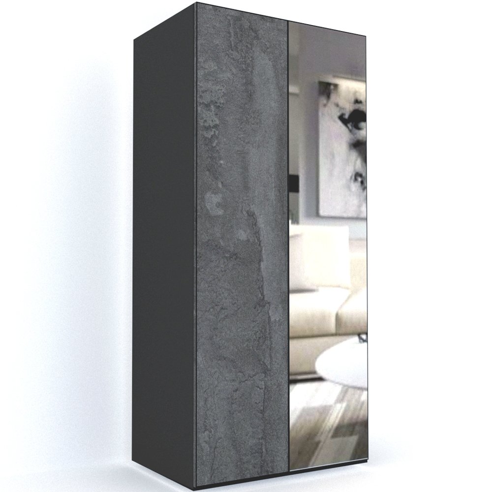 DULAP LEX 100-240-66 B GRI/DECOR K352/OGLINDA