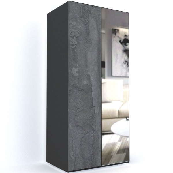 DULAP LEX 100-240-66 B GRI/DECOR K352/OGLINDA