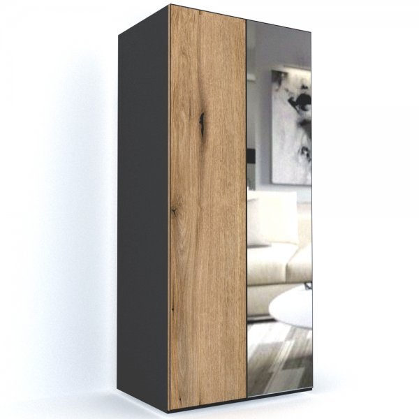 DULAP LEX 100-240-66 B GRI/DECOR K365/OGLINDA