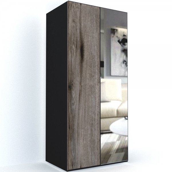 DULAP LEX 100-240-66 B GRI/DECOR K366/OGLINDA