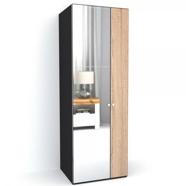 DULAP LEX 75-240-66 B GRI/DECOR 3025/OGLINDA