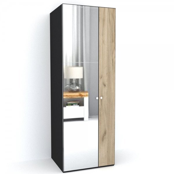DULAP LEX 75-240-66 B GRI/DECOR K002/OGLINDA