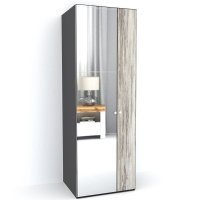 DULAP LEX 75-240-66 C GRI/DECOR K084/OGLINDA