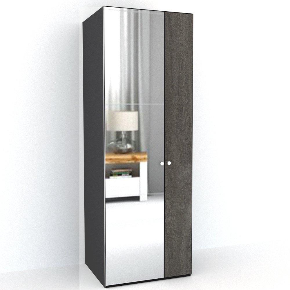 DULAP LEX 75-240-66 C GRI/DECOR K352/OGLINDA