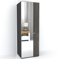 DULAP LEX 75-240-66 C GRI/DECOR K352/OGLINDA