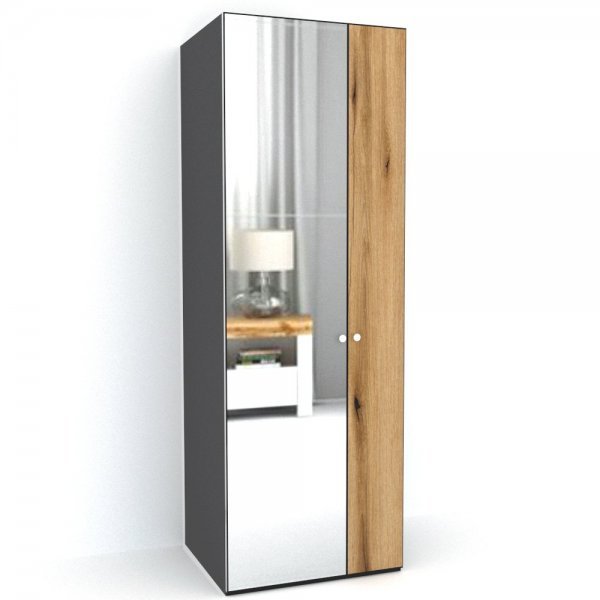 DULAP LEX 75-240-66 C GRI/DECOR K365/OGLINDA