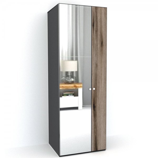 DULAP LEX 75-240-66 C GRI/DECOR K366/OGLINDA