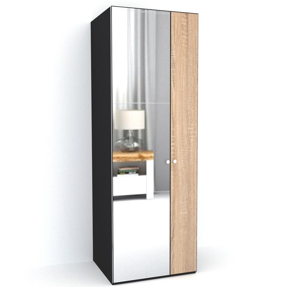 DULAP LEX 75-240-66 D GRI/DECOR 3025/OGLINDA