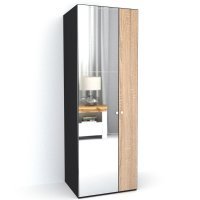 DULAP LEX 75-240-66 D GRI/DECOR 3025/OGLINDA