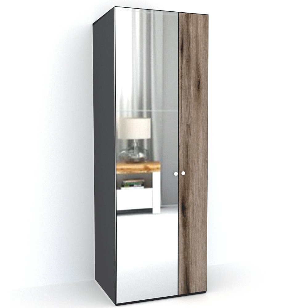 DULAP LEX 75-240-66 D GRI/DECOR K366/OGLINDA