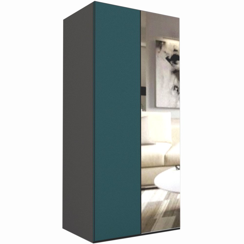 DULAP LEX 100-218-66 B GRI/DECOR 0244/OGLINDA