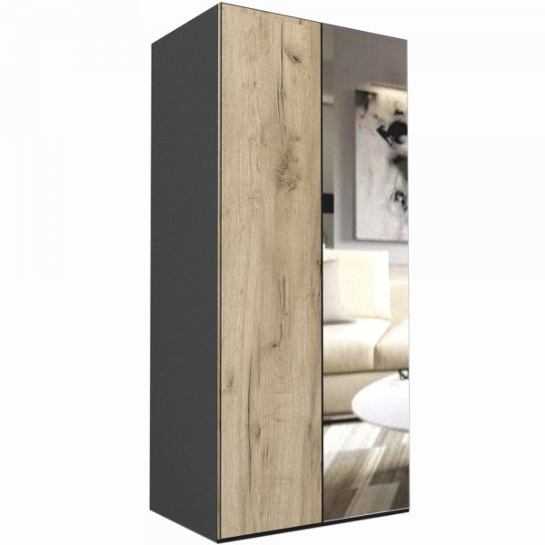 DULAP LEX 100-218-66 C GRI/DECOR K002/OGLINDA