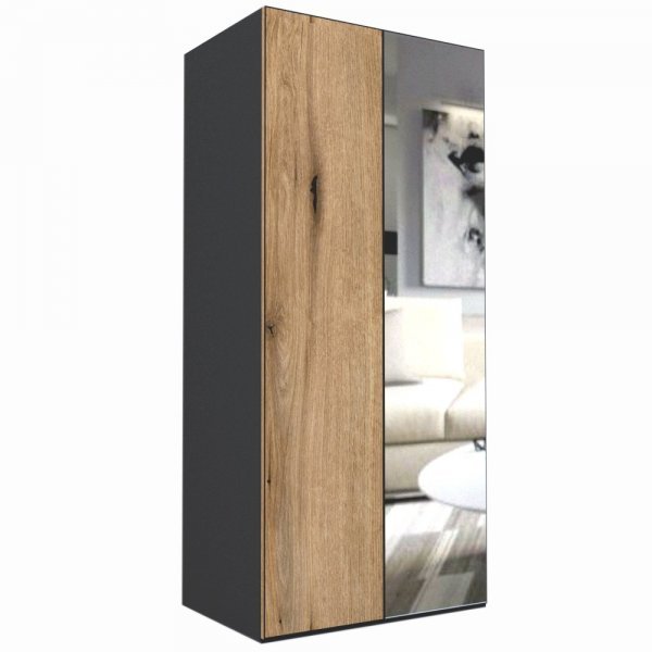 DULAP LEX 100-218-66 C GRI/DECOR K365/OGLINDA