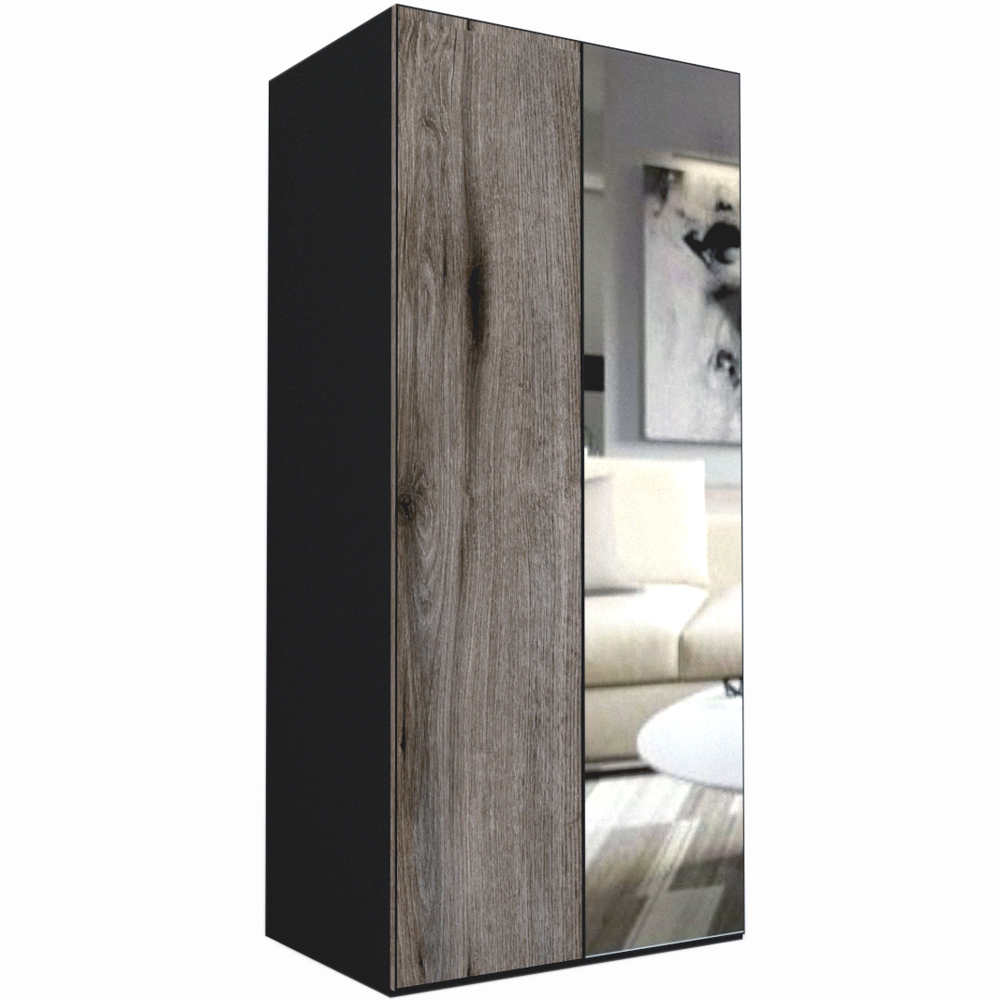 DULAP LEX 100-218-66 D GRI/DECOR K366/OGLINDA