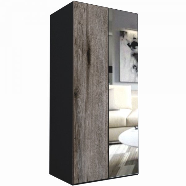 DULAP LEX 100-218-66 D GRI/DECOR K366/OGLINDA