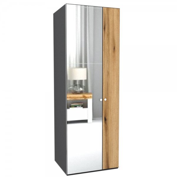 DULAP LEX 75-218-66 B GRI/DECOR K365/OGLINDA
