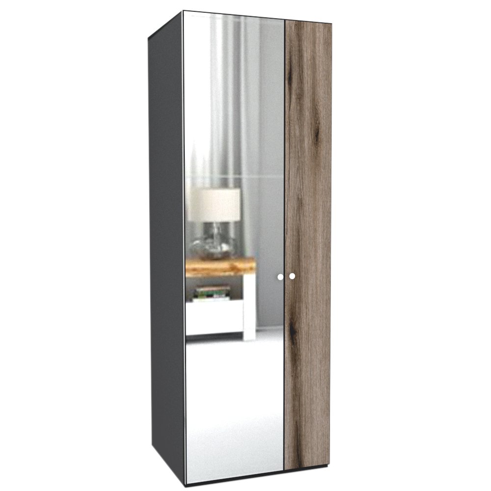 DULAP LEX 75-218-66 B GRI/DECOR K366/OGLINDA