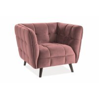 Fotoliu CASTELLO 1 VELVET Genarom SN Bluvel 52 / Roz