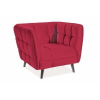 Fotoliu CASTELLO 1 VELVET Genarom SN Bluvel 59 / Roz inchis