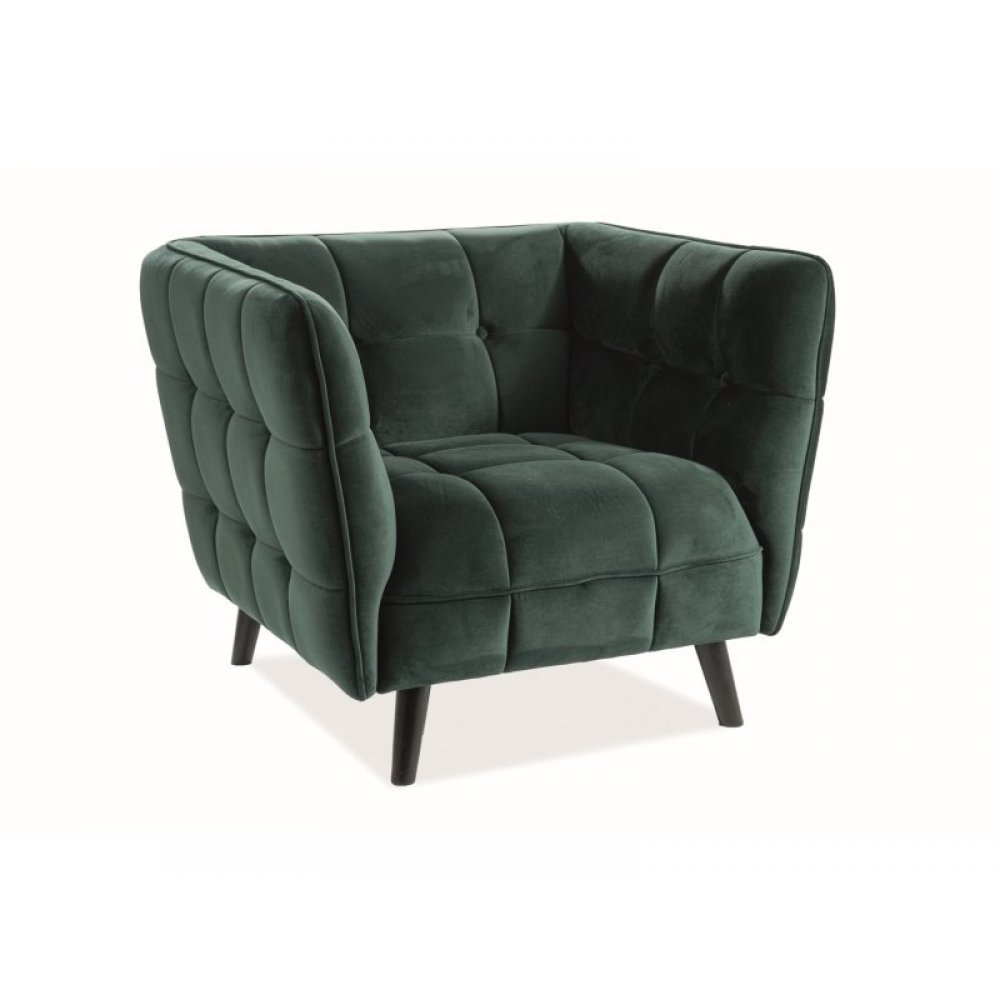 Fotoliu CASTELLO 1 VELVET Genarom SN Bluvel 78 / Verde