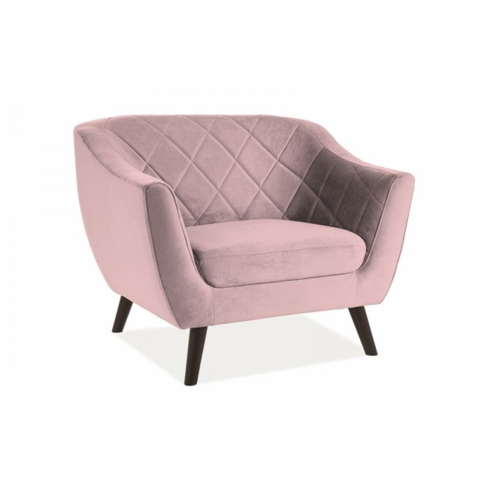Fotoliu MOLLY VELVET 1 Bluvel 52 / Roz
