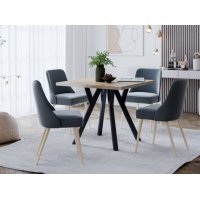 Masa MERLIN Genarom SN Stejar Artisan / Negru