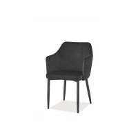 Scaun Tapitat ASTOR VELVET Genarom SN Negru / Bluvel 19