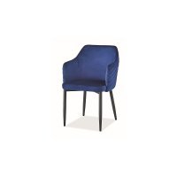 Scaun Tapitat ASTOR VELVET Genarom SN Albastru / Bluvel 86
