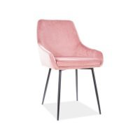 Scaun Tapitat ALBI VELVET Genarom SN Roz / Tap. 92