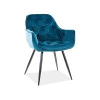 Scaun Tapitat CHERRY VELVET Genarom SN Roz / Bluvel 85